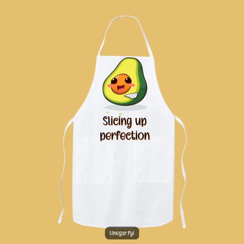 Funny Avocado Chef Apron: Self-Slicing Cook, Hilarious Kitchen Gift