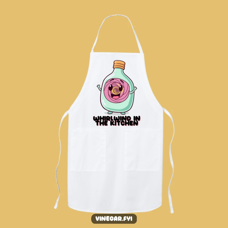 Funny Bottle Chef Apron - Whimsical Character Kitchen Wear for Magical Cooking