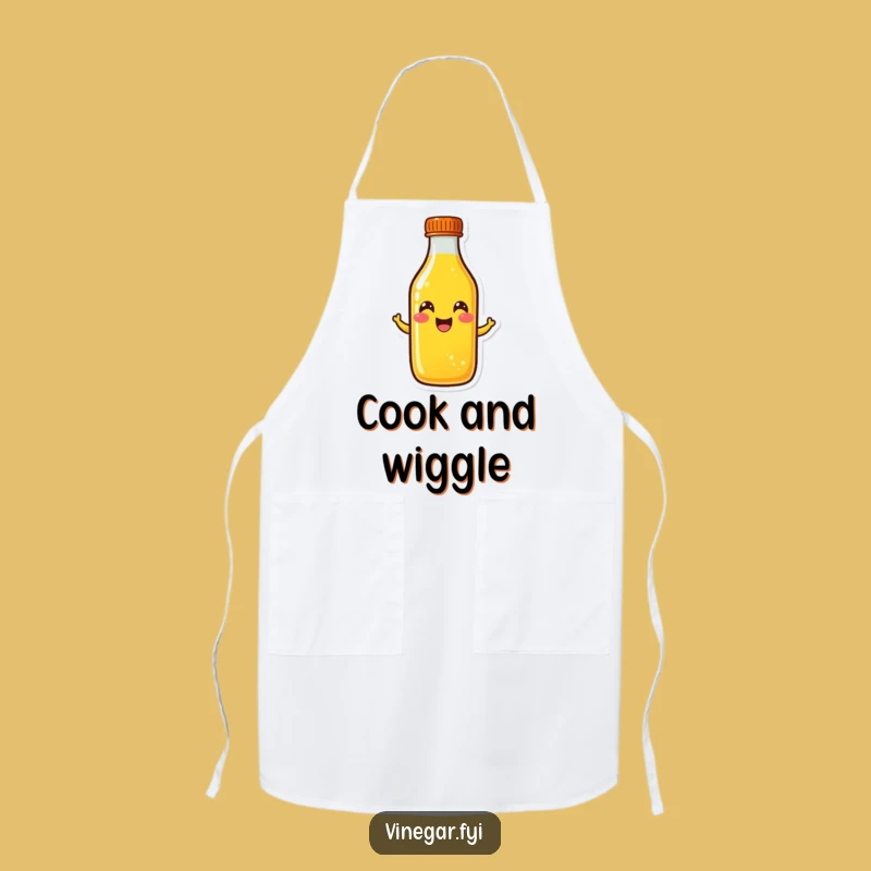 Funny Yellow Liquid Bottle Apron: Cheerful Wiggle Kitchen Fun, Perfect Happy Gift
