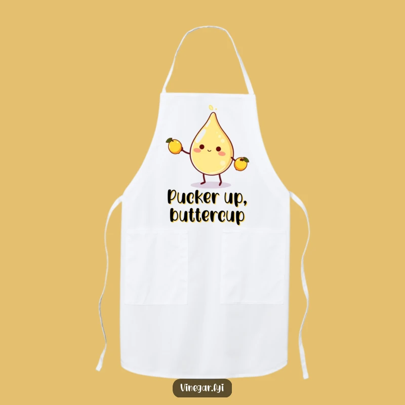 Funny Vinegar Lemon Juggling Apron: Cook with Confidence and This Hilarious Citrus Design