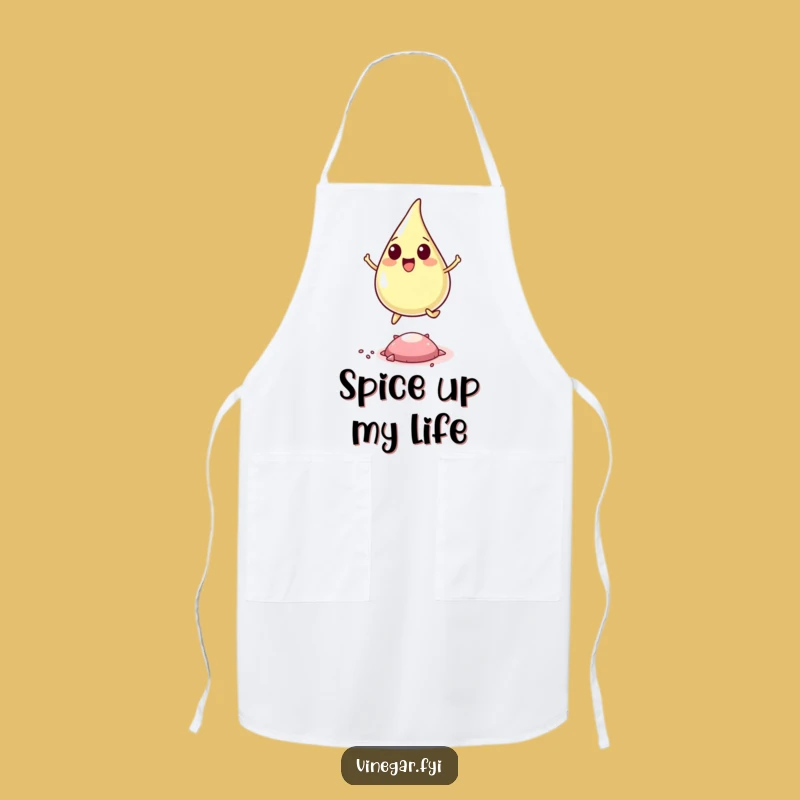 Funny Vinegar Drop Apron - Cook with Joy and Humor