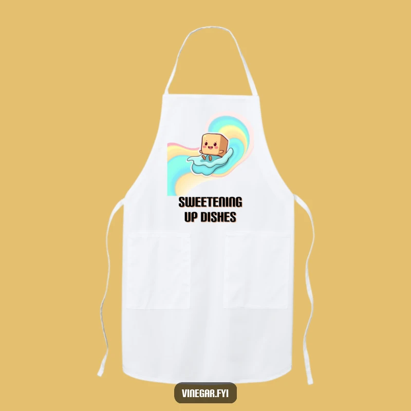 Funny Sugar Cube Apron: Bake with Sweet Giggles and Style!