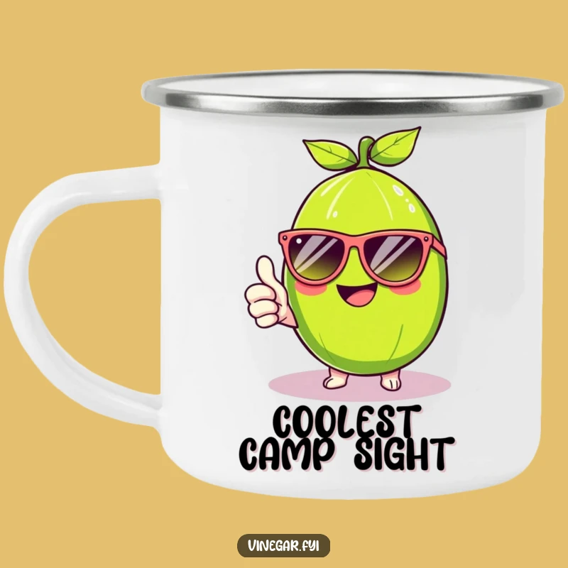 Funny Kawaii Lime Campfire Mug - Cool Sips & Sunny Adventures
