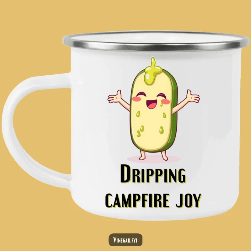 Funny Pickle Camping Mug: Sip & Giggle Funny Gift for Trekkers
