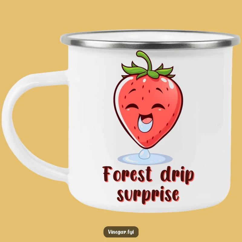 Funny Strawberry Vinegar Camping Mug - Cheerful Wince Drinkware