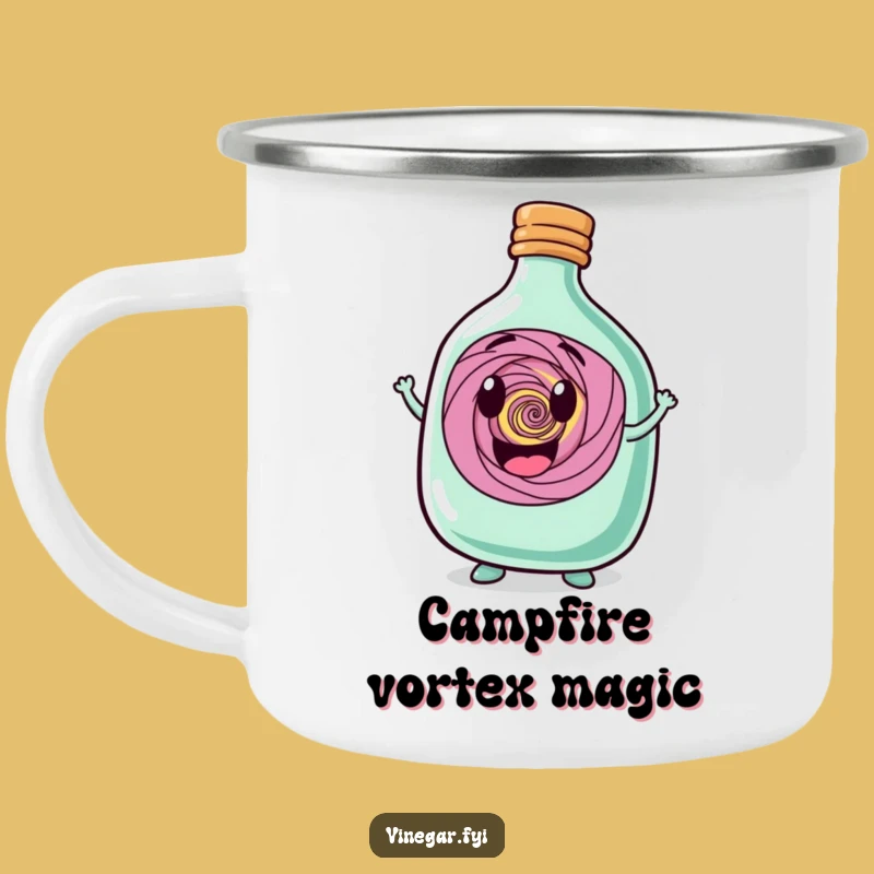 Funny Bottle Adventure Mug - Whimsical Character Camp Cup for Magical Outdoors