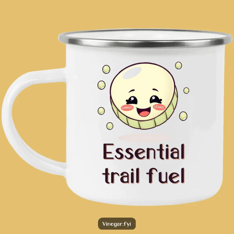 Funny Bottle Cap Juggling Camping Mug - Durable & Humorous Outdoor Drinkware