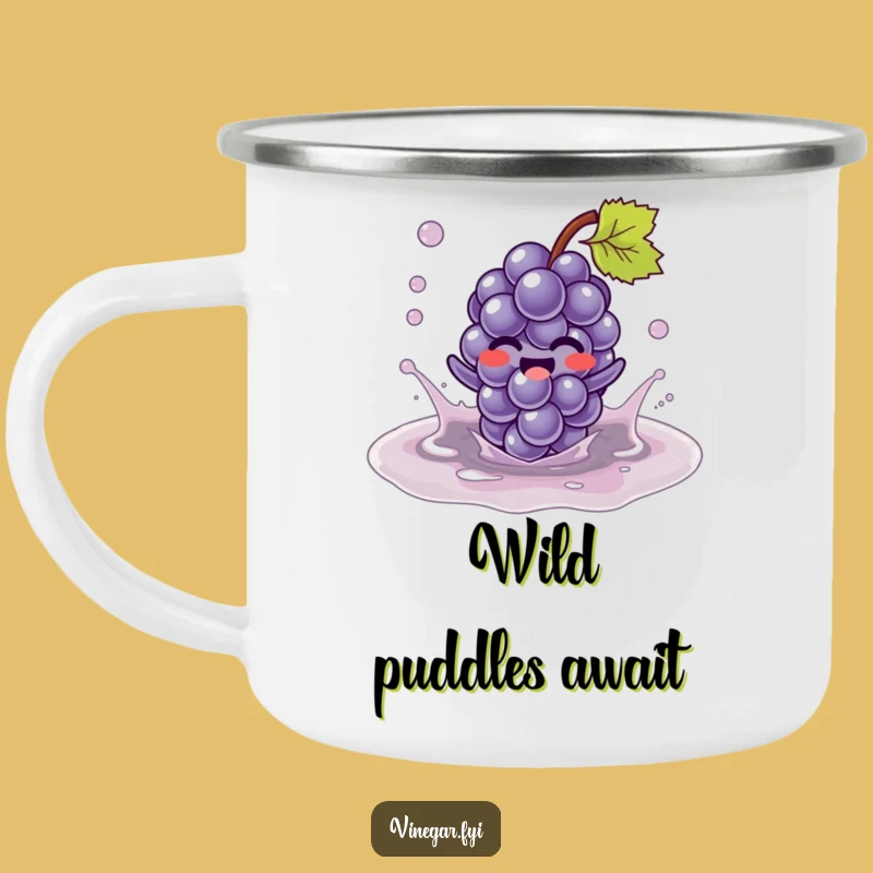 Funny Kawaii Grape Campfire Mug - Fruity Sips & Hilarious Adventures