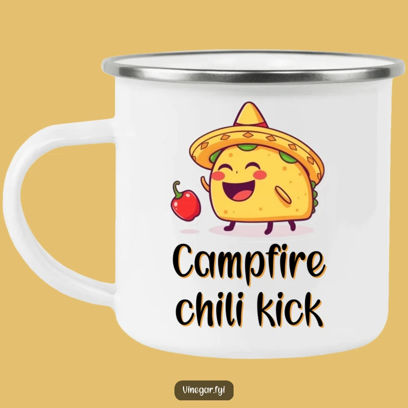 Funny Taco Sombrero Chili Camping Mug: Your Adventure Fuel with This Hilarious Fiesta Mug