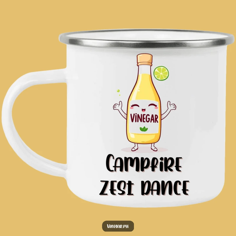 Funny Vinegar Dance Camping Mug: Zesty Adventures & Hilarious Sips