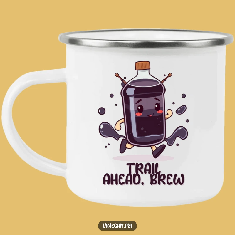 Funny Determined Bottle Camping Mug: Dark Liquid March, Perfect Motivated Gift