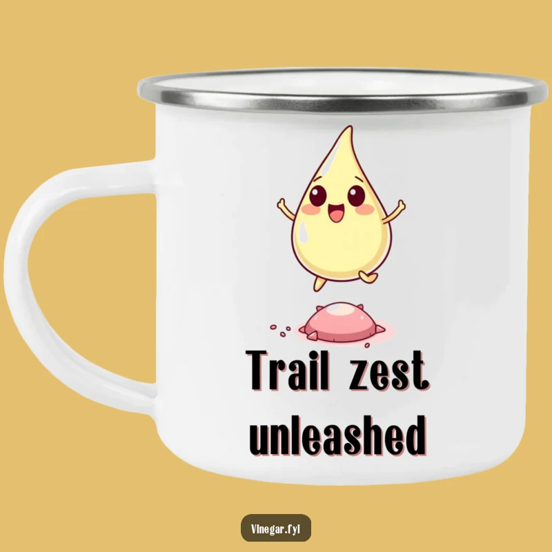 Funny Vinegar Drop Camping Mug - Adventure Fuelled by Joy
