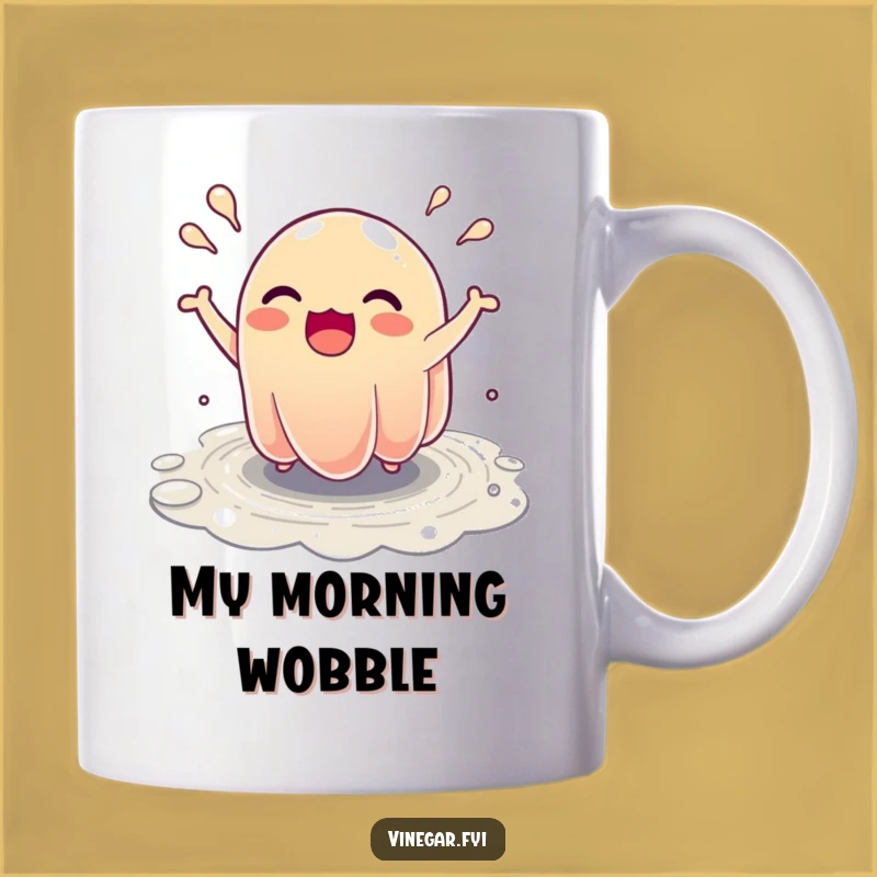 Funny Bouncing Jelly Mug: Ecstatic Jiggle's Joy, Perfect Funny Gift!