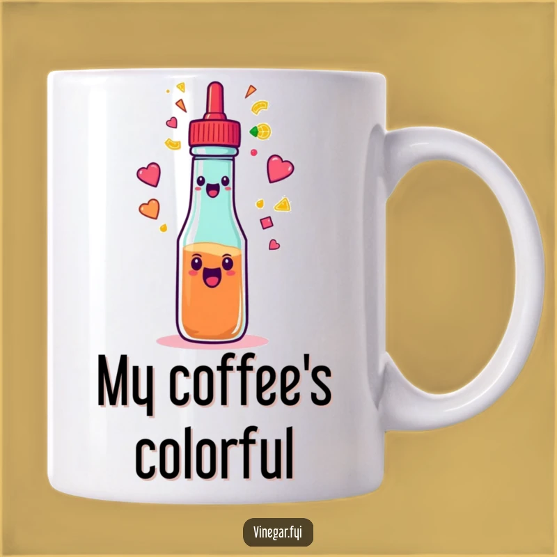 Funny Condiment Spray Mug: Add Colorful Fun with This Hilarious Squeeze Bottle Design