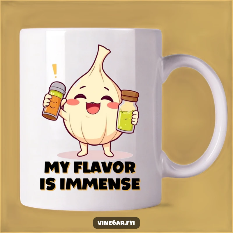 Funny Giggling Garlic Mug - A Triumph in Vinaigrette, Perfect Humorous Gift!