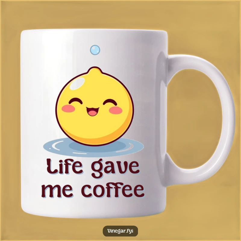 Funny Lemon Zest Mug - Cheerful Citrus Character Gift for a Bright Day