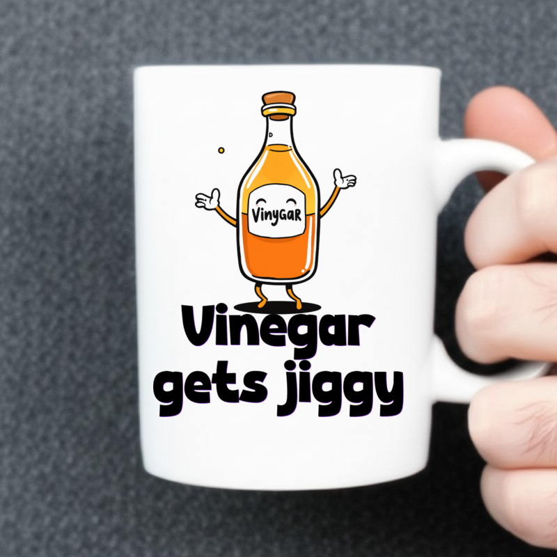 Funny Dancing Vinegar Bottle Mug 