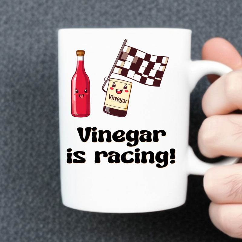 Red Wine Vinegar Racing Mug Fun 
