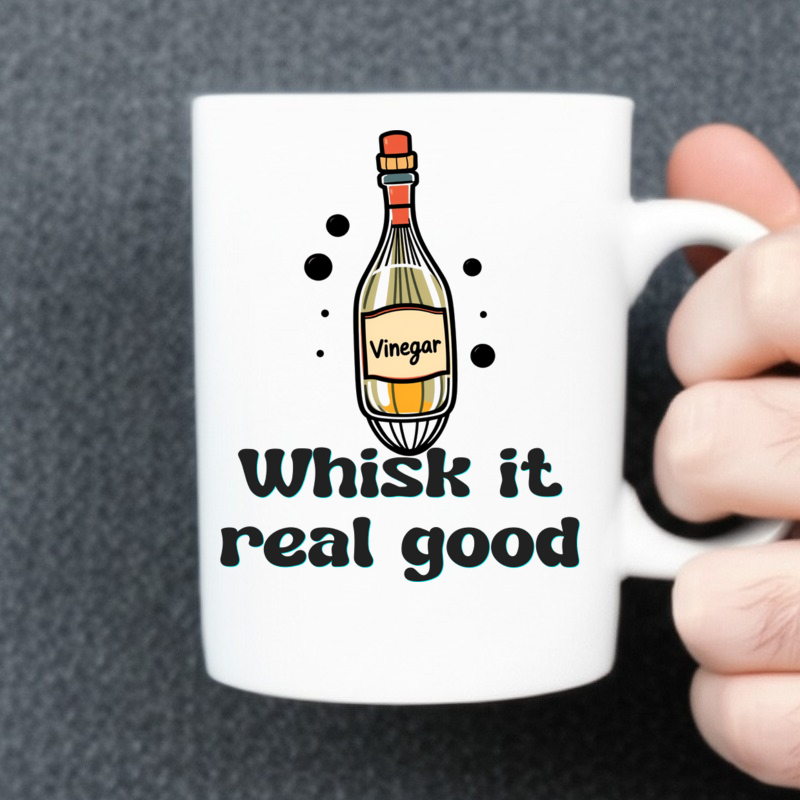 Funny Whisk and Vinegar Cooking Mug 