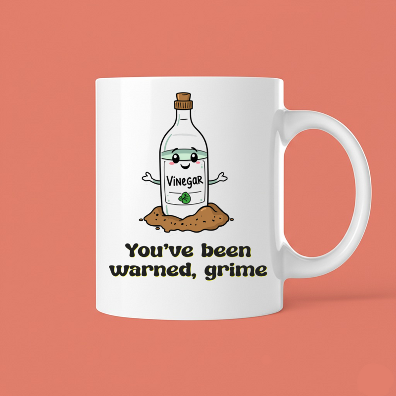 Cleaning Vinegar vs Dirt Mug 