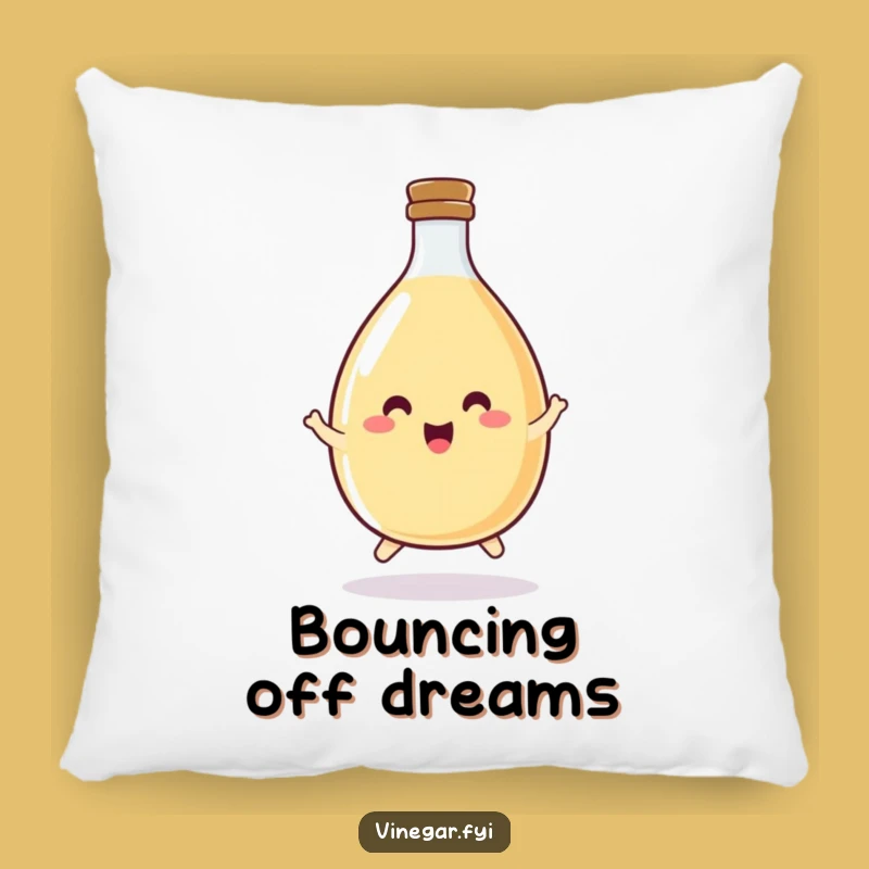 Funny Vinegar Bottle Hop Pillow: Cozy Happy Bottle, Adorable Funny Gift for Food Lovers