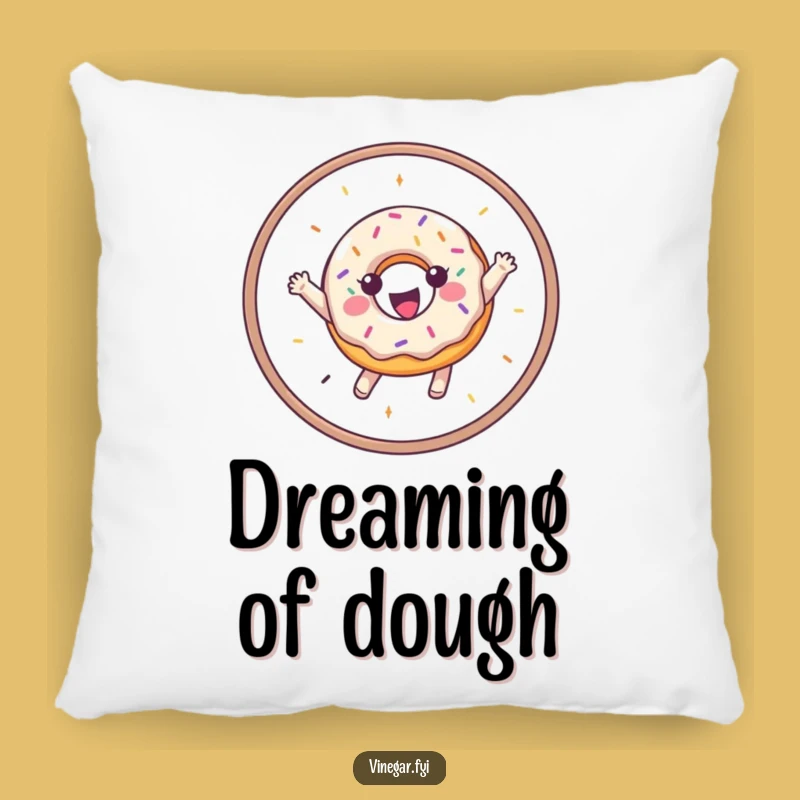 Funny Donut Acrobat Pillow: Comfy & Hilarious Accent for Any Room