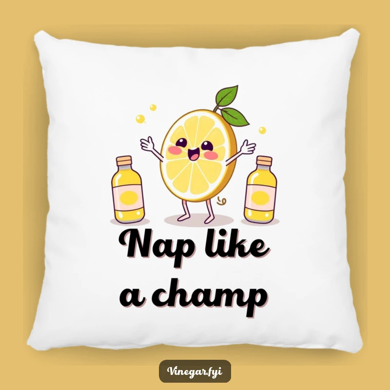 Funny Kawaii Lemon Juggling Pillow - Cozy Citrus Comfort & Humor