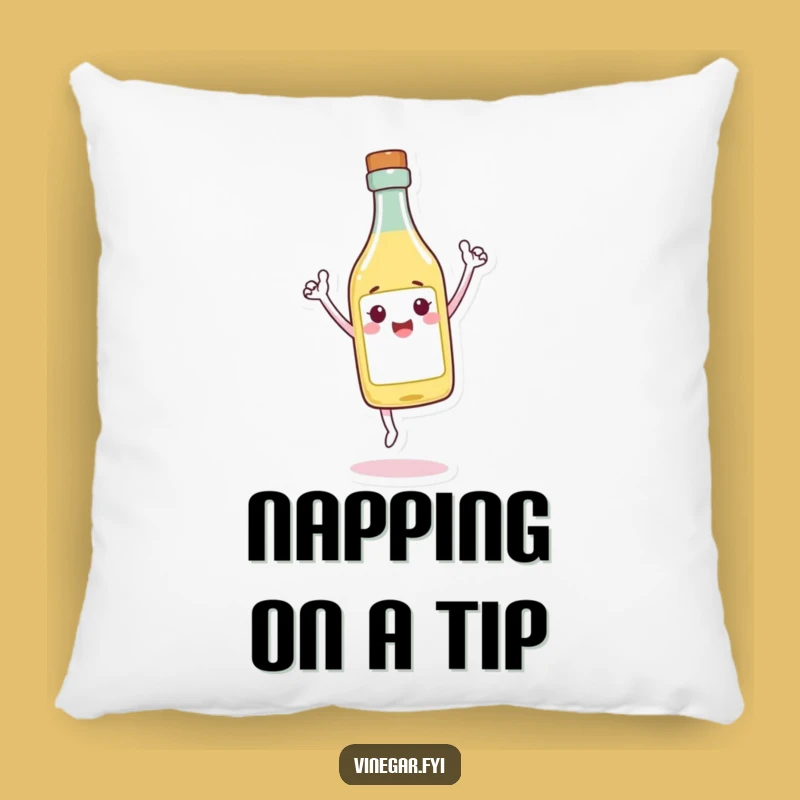 Funny Triumphant Vinegar Pillow - Cozy Up with Victory!