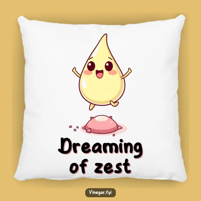 Funny Vinegar Drop Pillow - Comfy & Hilarious Accent for Your Home
