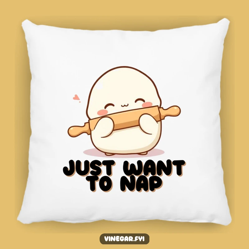 Funny Shy Dumpling Pillow: Cozy Blushing Foodie Cushion for a Touch of Cute