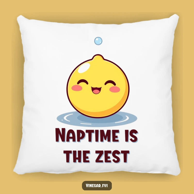 Funny Lemon Zest Pillow - Cozy & Cheerful Citrus Decor for Sunny Spaces