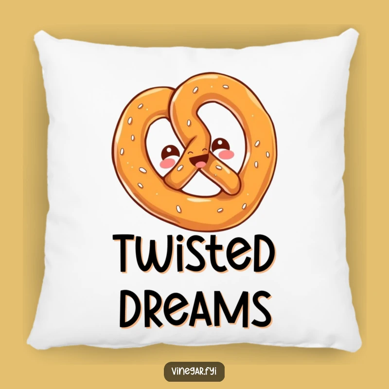Funny Kawaii Pretzel Twist Pillow: Comfy Cuddles with a Salty Zing