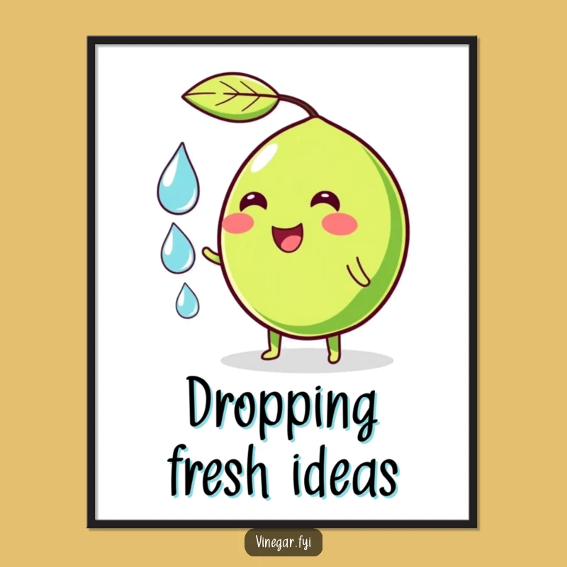 Funny Juggling Lime Digital Art - Hilarious Citrus Character Decor Print Gift