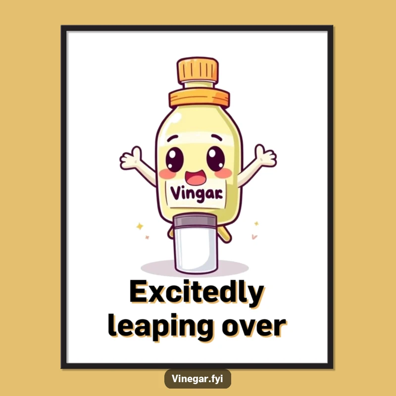 Funny Leap Vinegar Digital Art - Instant Download of Energetic Joy!