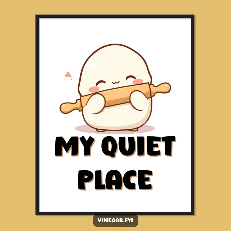 Funny Shy Dumpling Digital Art: Cute Blushing Foodie Download for Instant Decor