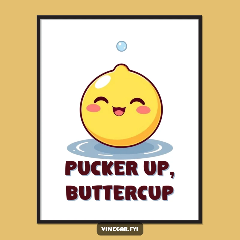 Funny Lemon Zest Digital Art - Cheerful Citrus Download for Instant Bright Decor