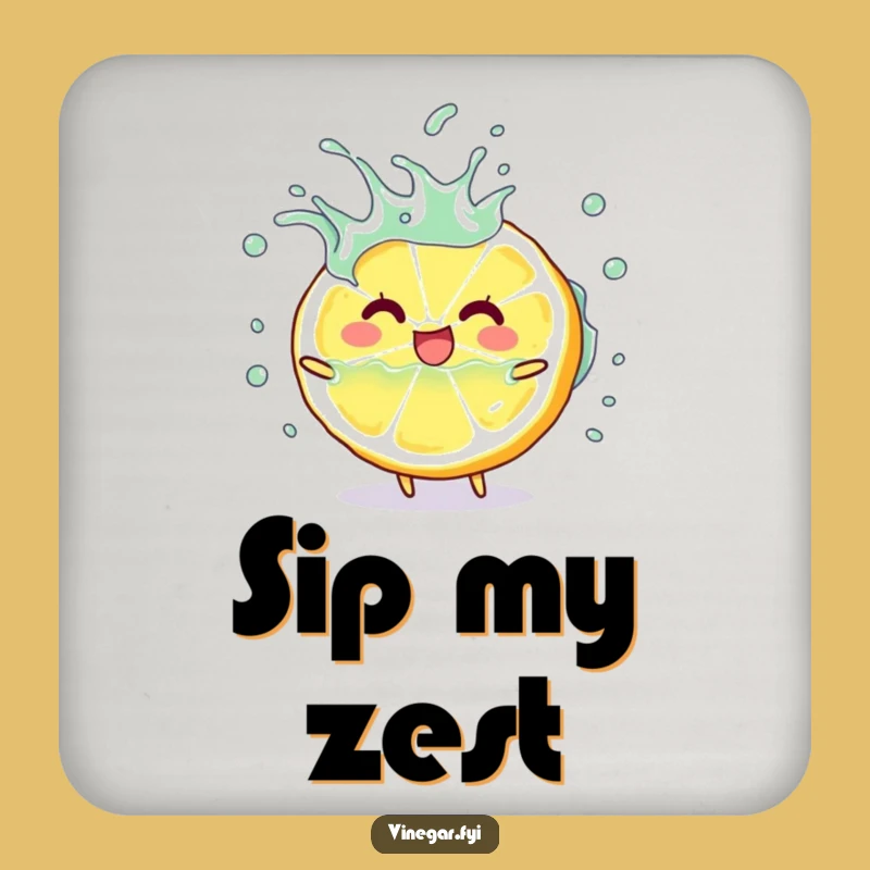 Funny Lemon Slice Coasters - Protect Surfaces with Playful Citrus Style!