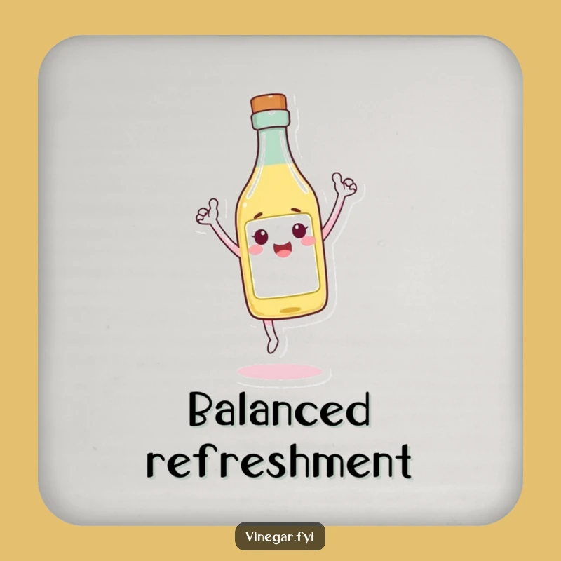 Funny Triumphant Vinegar Coaster - Keep Surfaces Balanced!