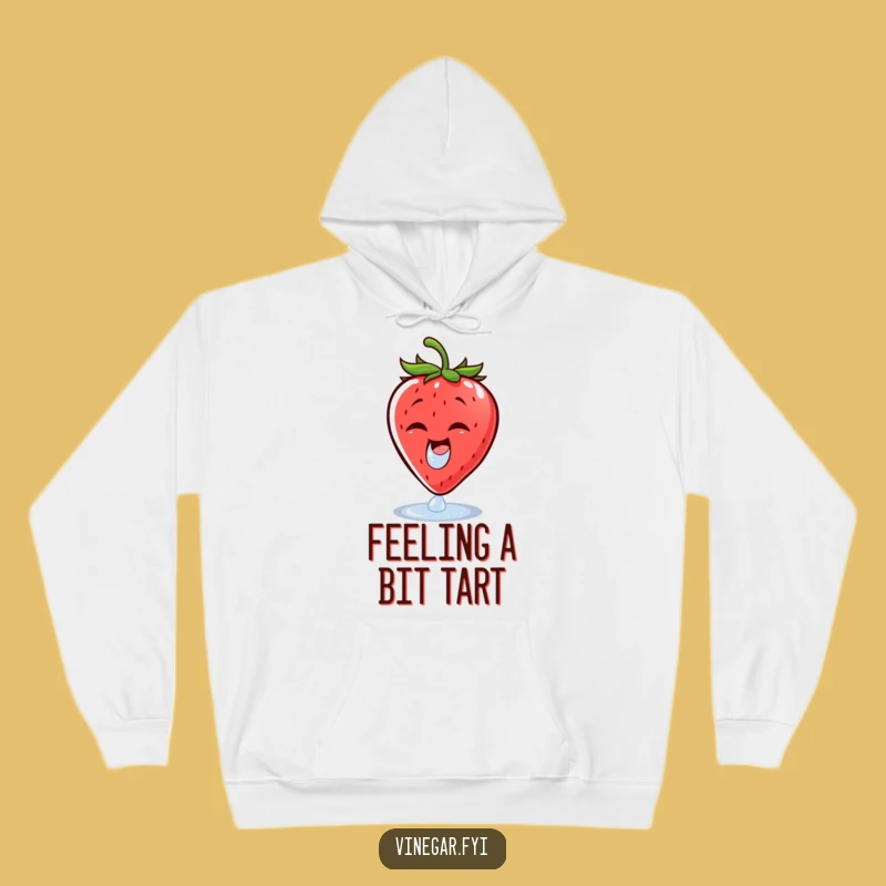 Funny Strawberry Vinegar Hoodie - Cozy & Cheerful Fruit Wear