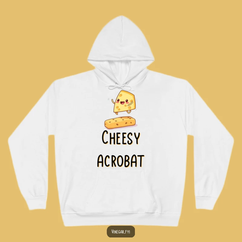 Funny Cheese Wedge Hoodie: Cozy & Cheerful Snack Wear, Perfect Gift