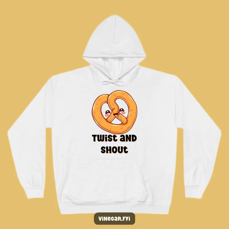Funny Kawaii Pretzel Twist Hoodie: Cozy Comfort with a Salty Kick