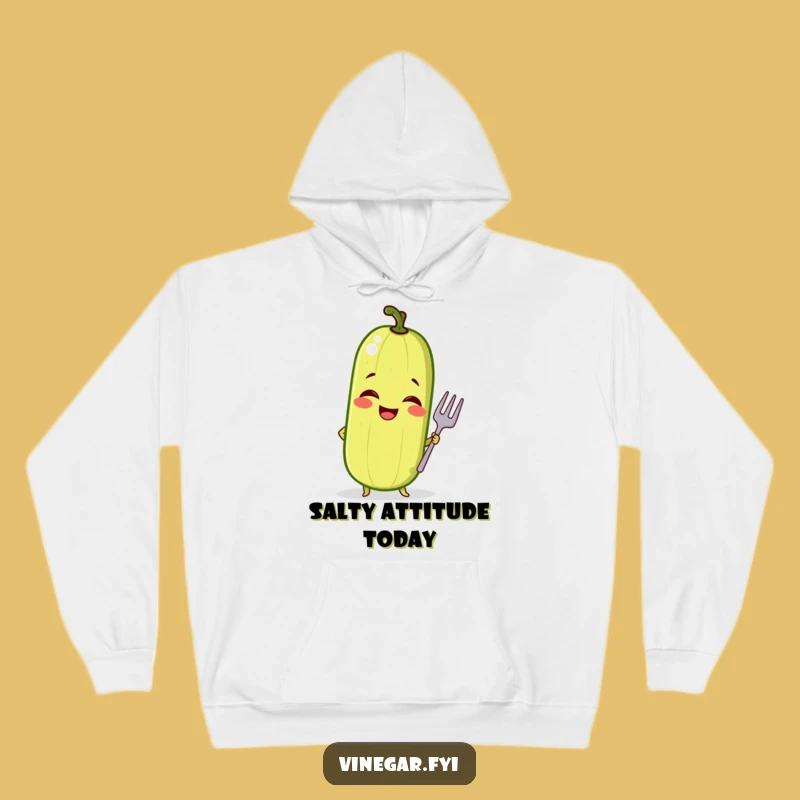 Funny Pickle Pose Hoodie - Cozy Comfort with a Side of Sass