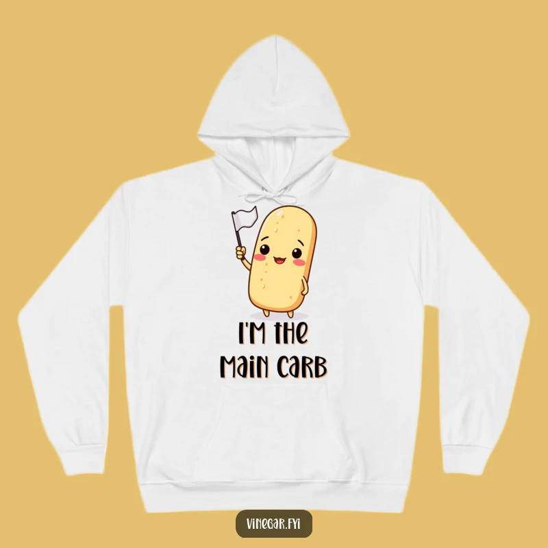 Funny Baguette Waving Flag Hoodie: Cozy & Hilarious Comfort
