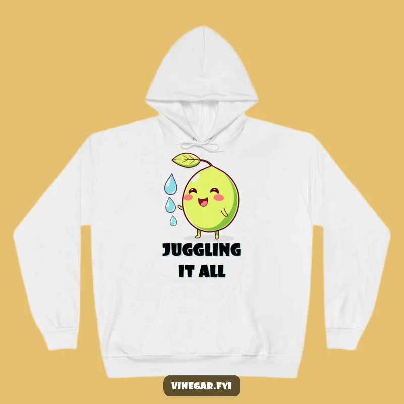 Funny Juggling Lime Hoodie - Cozy & Hilarious Citrus Character Apparel Gift