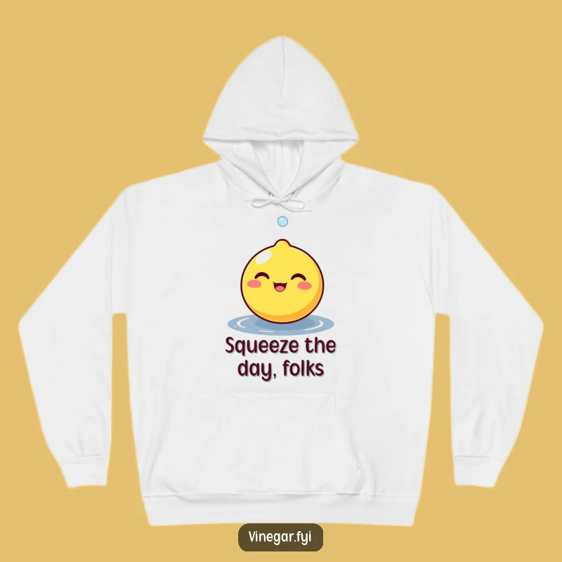 Cozy Funny Lemon Zest Hoodie - Warm & Cheerful Citrus Character Apparel