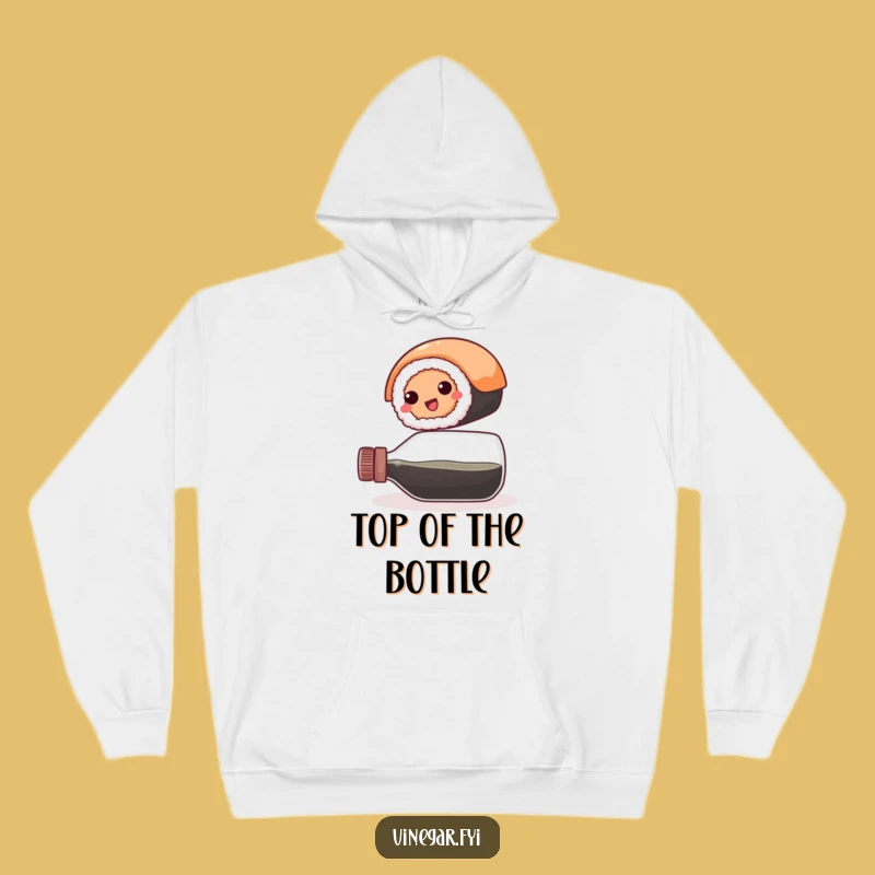 Cozy Funny Sushi Balance Hoodie: Warm & Hilarious Foodie Apparel