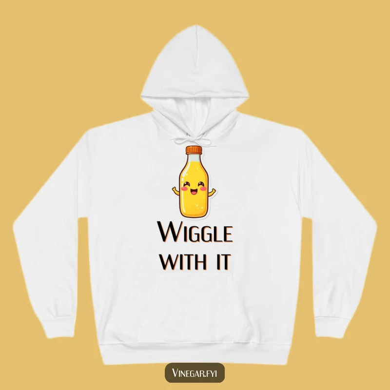 Funny Yellow Liquid Bottle Hoodie: Cozy Cheerful Wiggle, Perfect Happy Gift