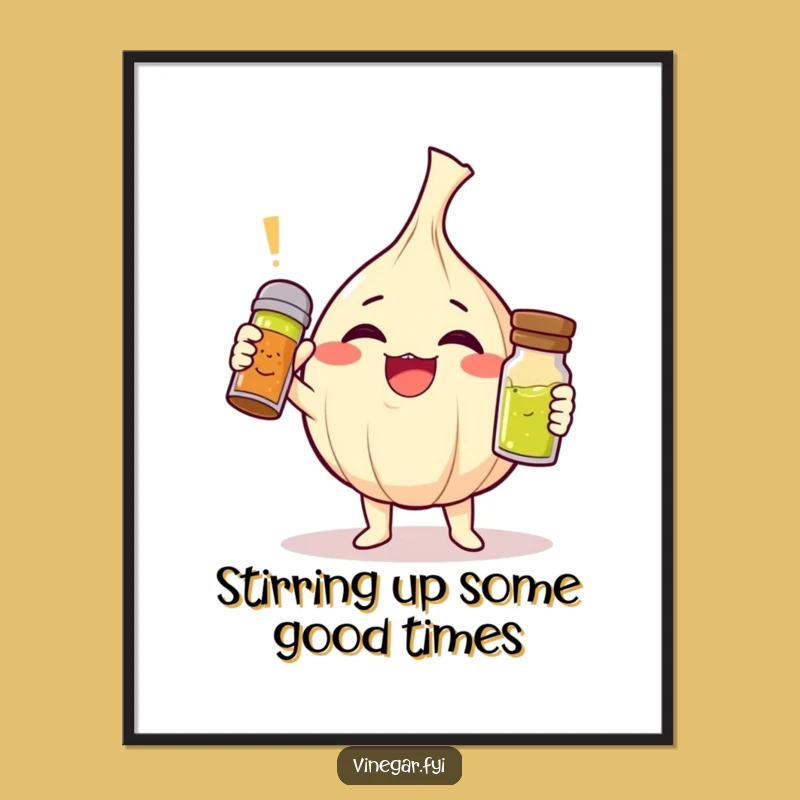 Funny Printable Garlic Wall Art: Free Printable Downloadable Decor for Foodies!