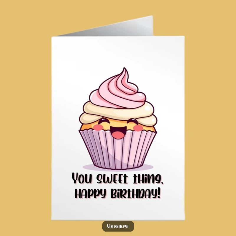 Free Printable Kawaii Cupcake Birthday Card: Funny DIY Gift & Downloadable Fun!