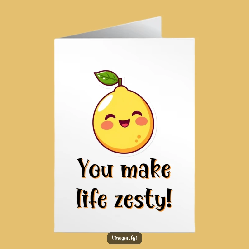 Free Printable Lemon Character Birthday Card - Funny Zesty Downloadable Gift!